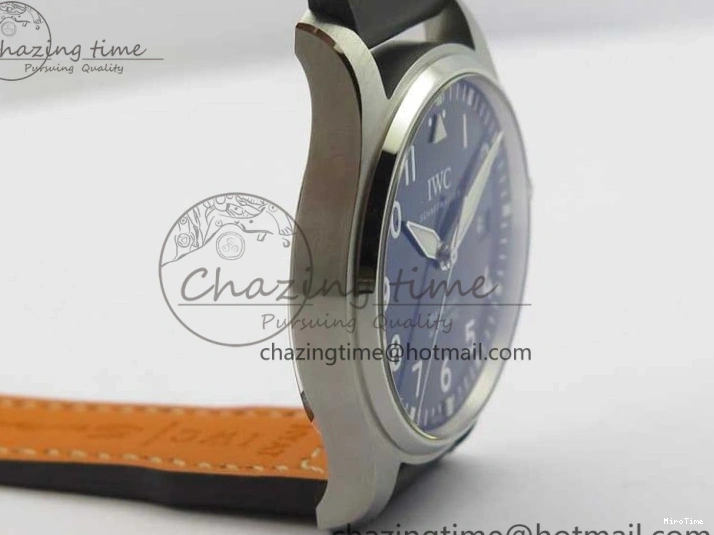 MIROTIME 0406 MARK XVIII Le Petit Prince IW327004 SS FKF 1:1 Best Edition Blue Dial On Brown Leather Strap Trendsetting 7117